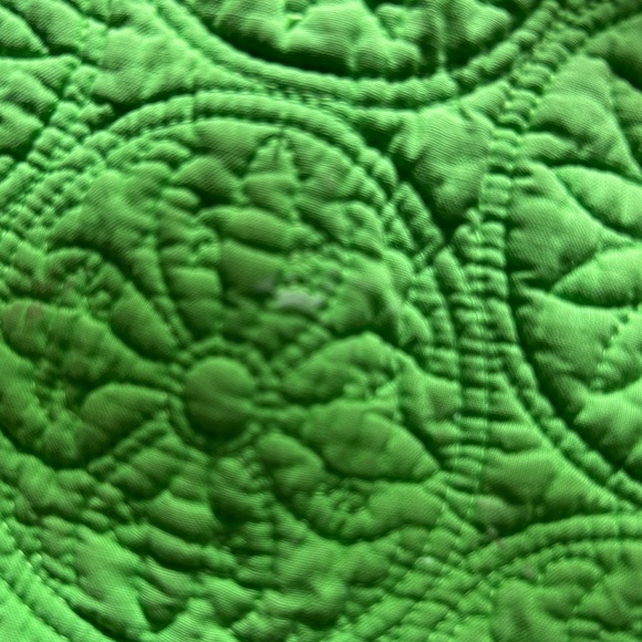 Green Quilted Lilly Sham - Picture 4 of 5